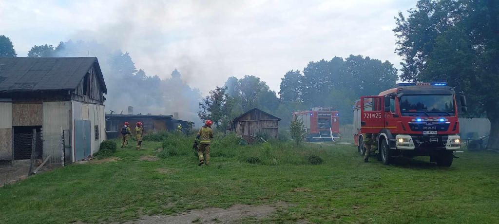 Pożar domu w Prościeńcu