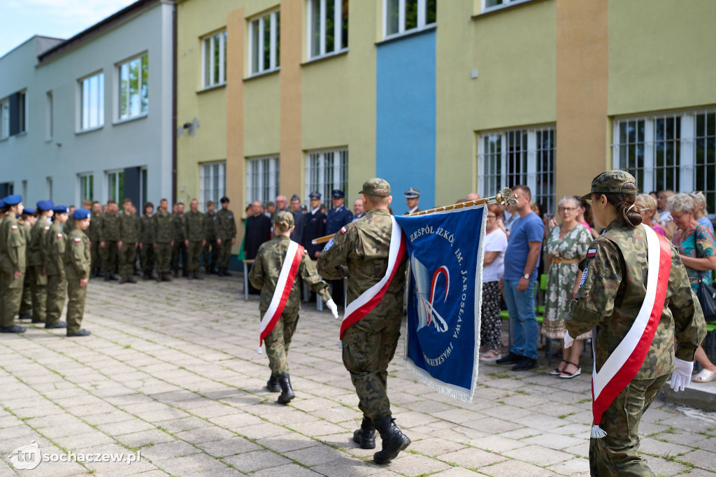 Przysięga uczniów OPW w Iwaszkiewiczu