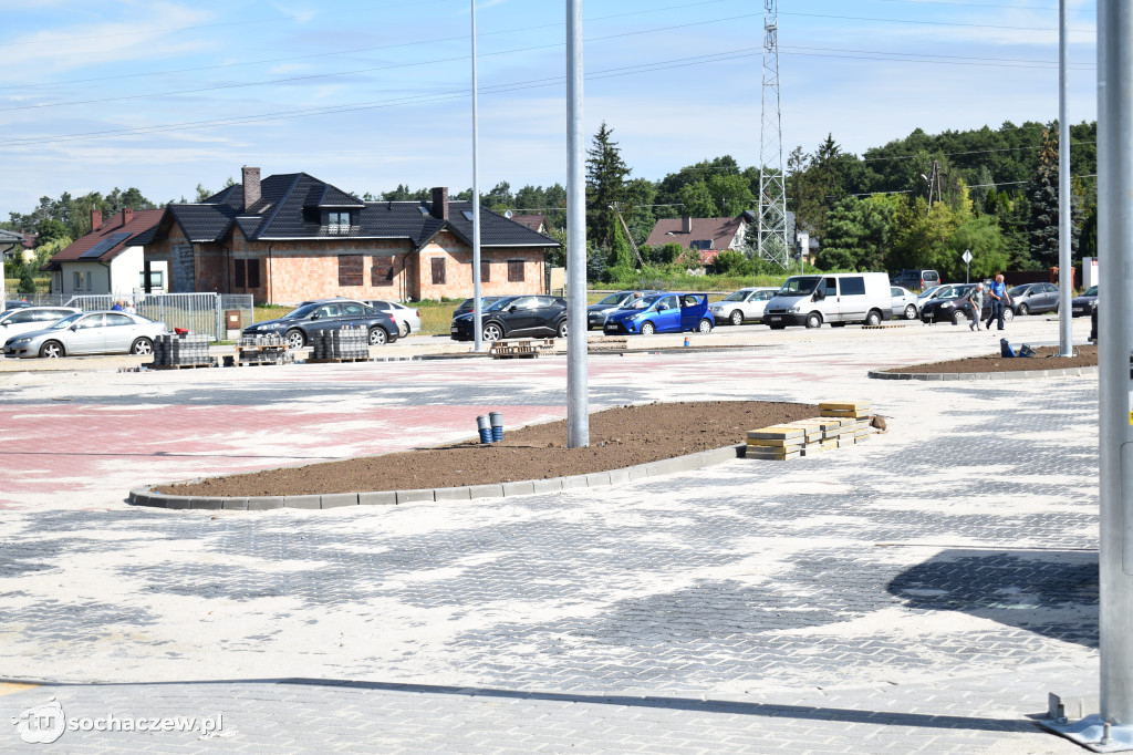 Parking przy szpitalu na półmetku