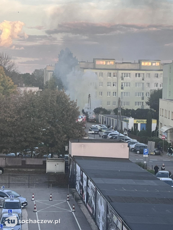 Pożar samochodu przy Senatorskiej