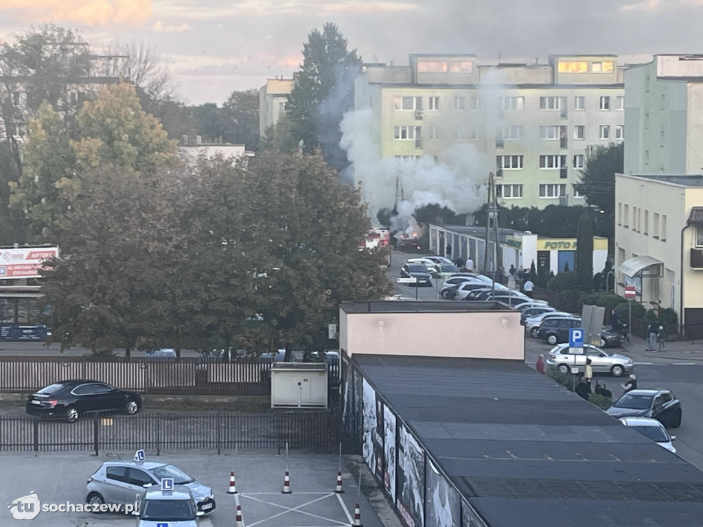 Pożar samochodu przy Senatorskiej