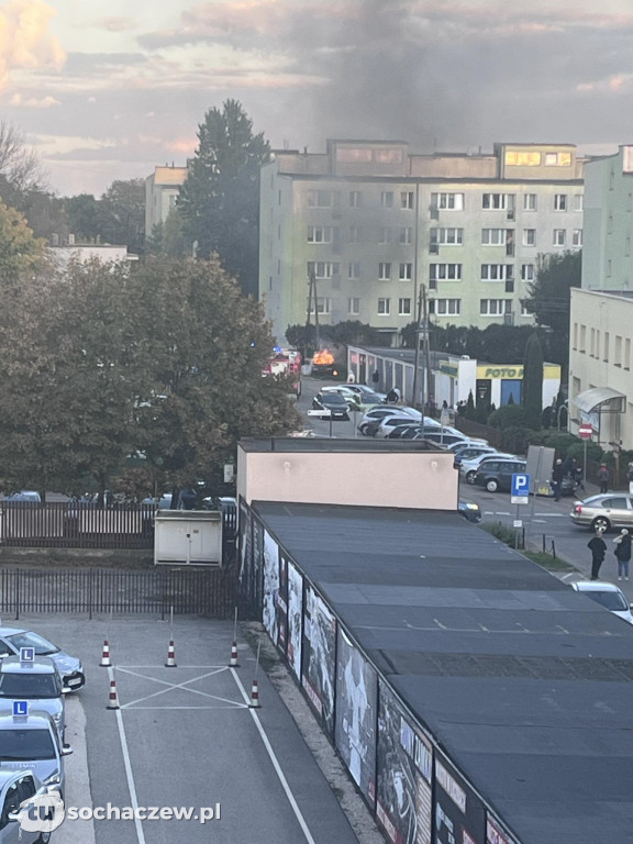 Pożar samochodu przy Senatorskiej
