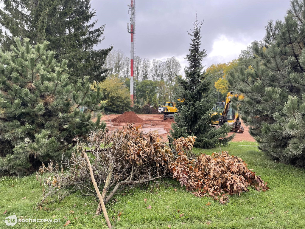 Rozbiórka budynku klubowego przy Warszawskiej