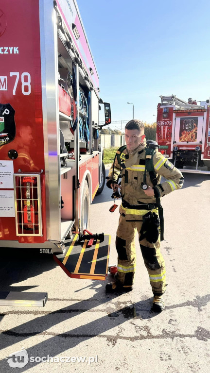 Pożar kontenerów budowlanych w Teresinie