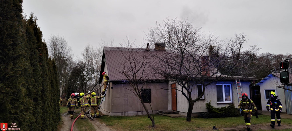 Pożar domu w Chodakowie