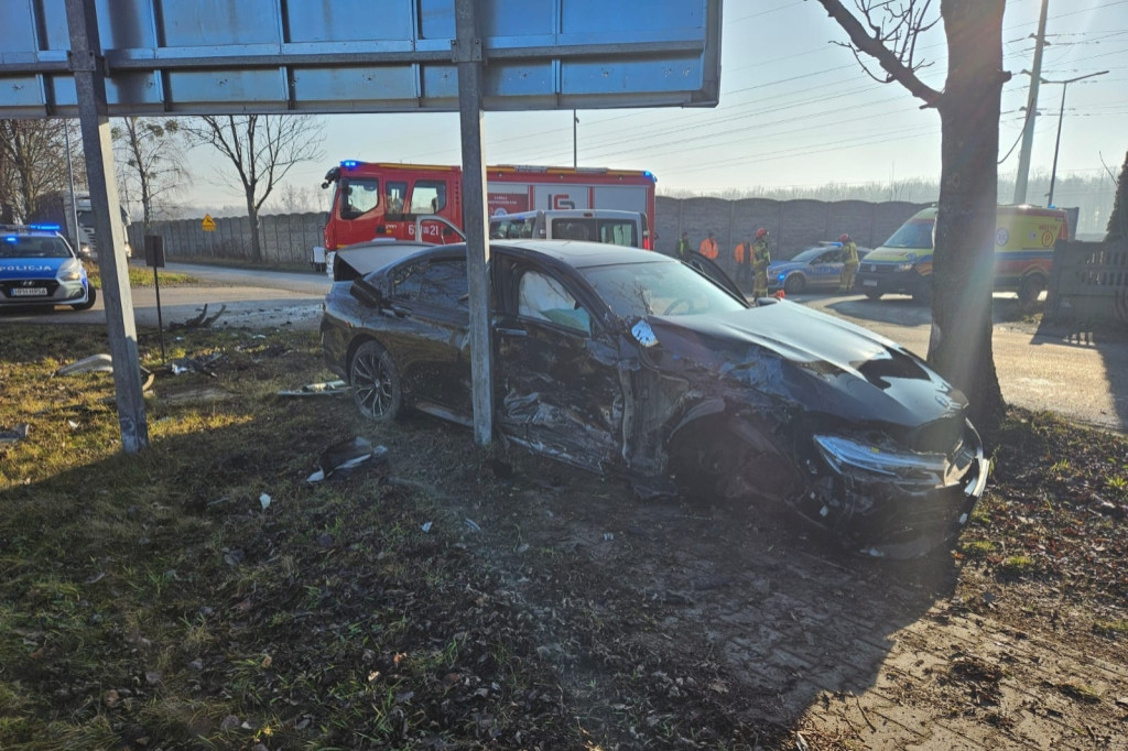 Wypadek w Kożuszkach-Parcel