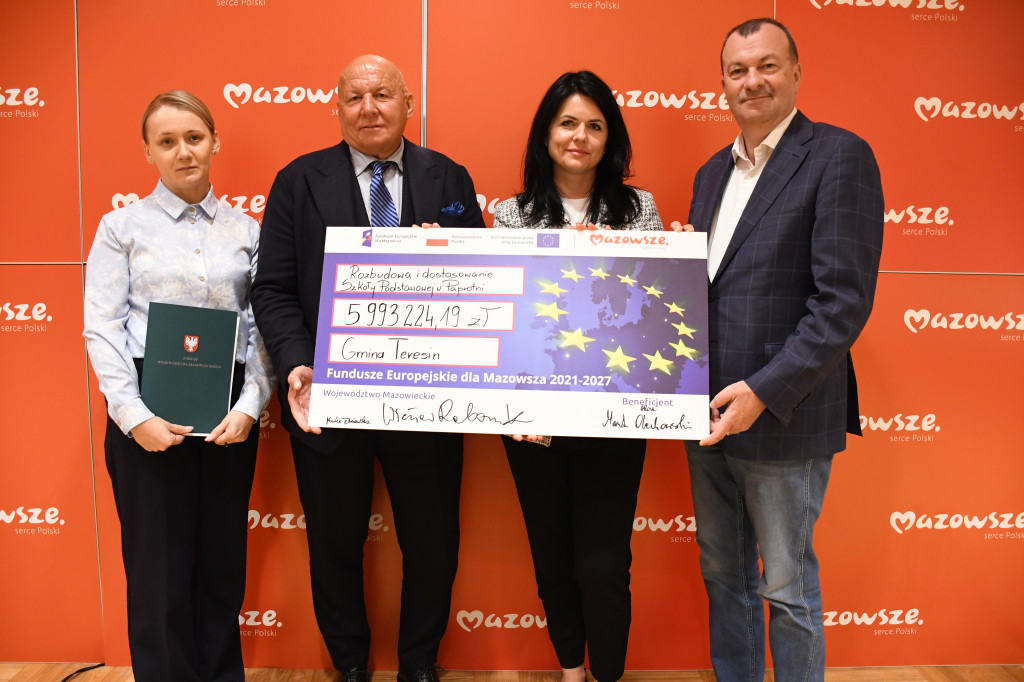 Teresin, Młodzieszyn i Rybno wśród beneficjentów wsparcia unijnego