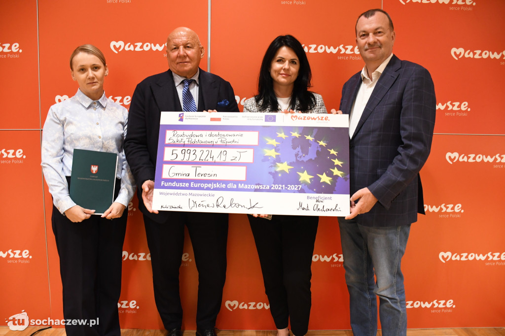 Teresin, Młodzieszyn i Rybno wśród beneficjentów wsparcia unijnego