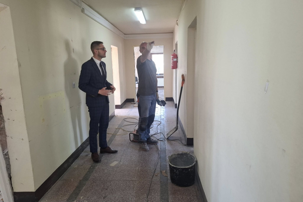 Gmina Rybno: rozpoczął się remont parteru urzędu gminy