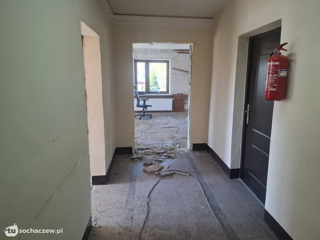 Gmina Rybno: rozpoczął się remont parteru urzędu gminy