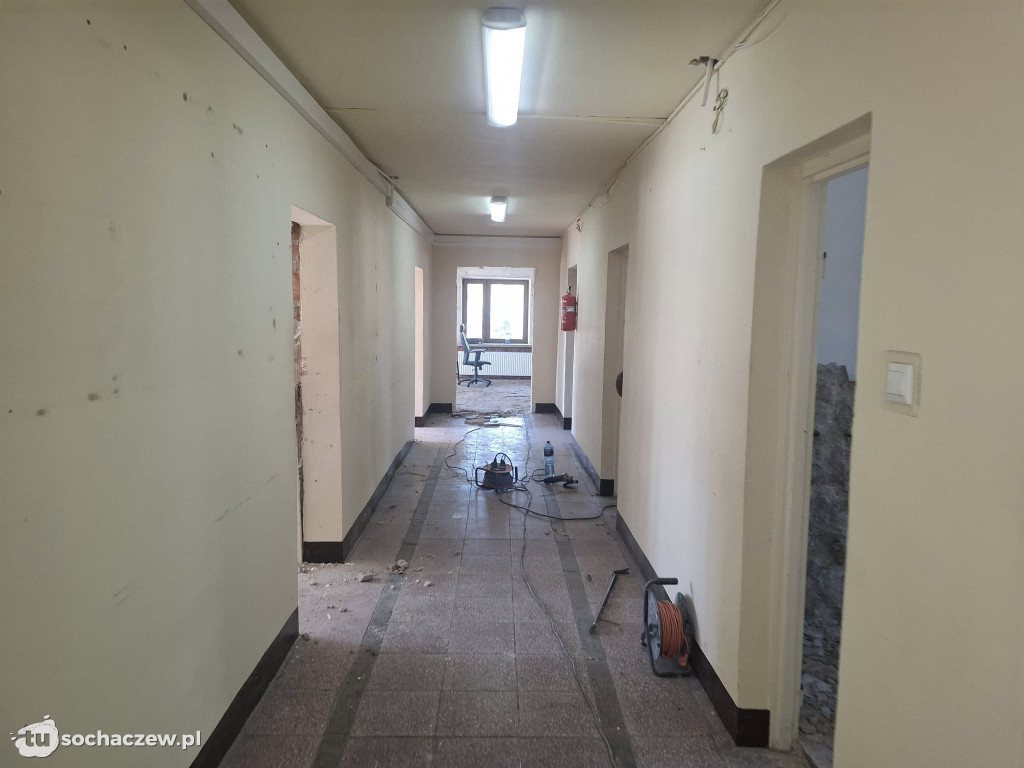 Gmina Rybno: rozpoczął się remont parteru urzędu gminy
