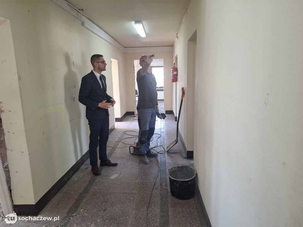 Gmina Rybno: rozpoczął się remont parteru urzędu gminy