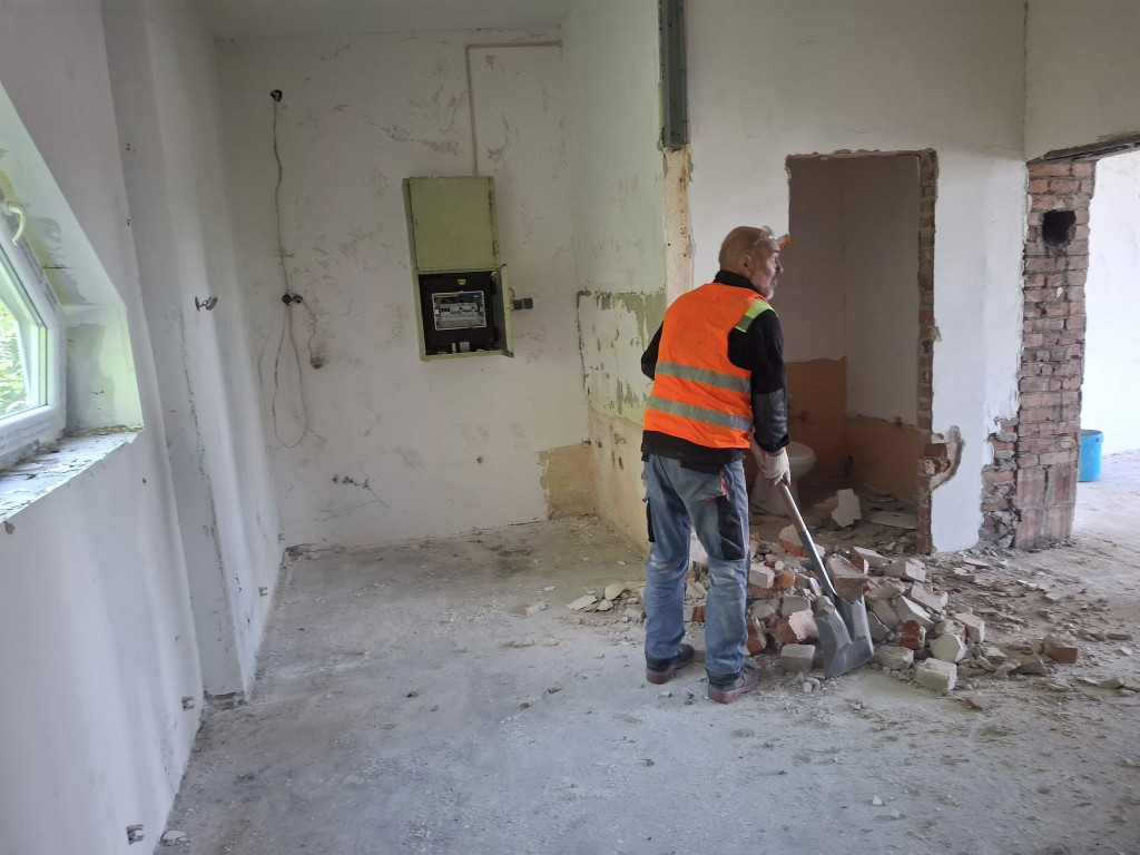 Świetlica w Złotej: prace trwają