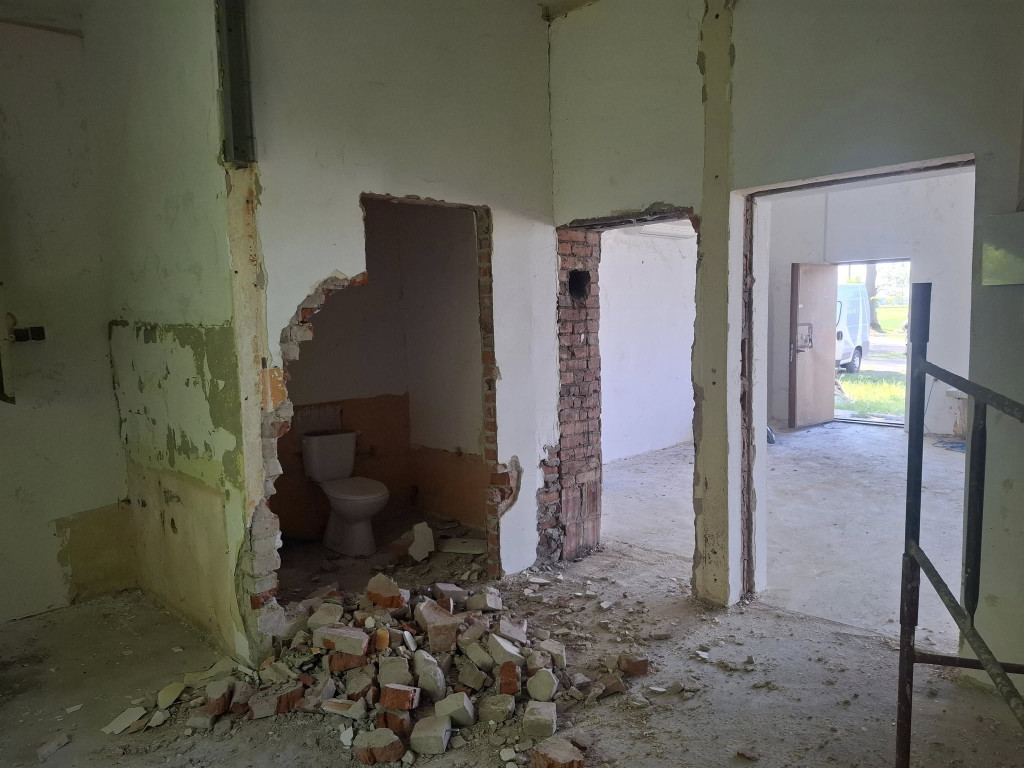 Świetlica w Złotej: prace trwają