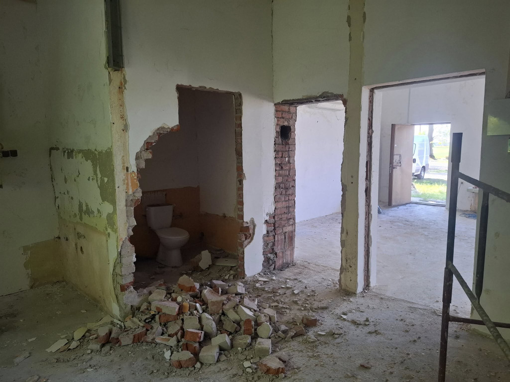 Świetlica w Złotej: prace trwają