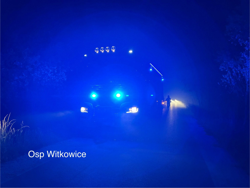 Pożar domu w Młodzieszynie