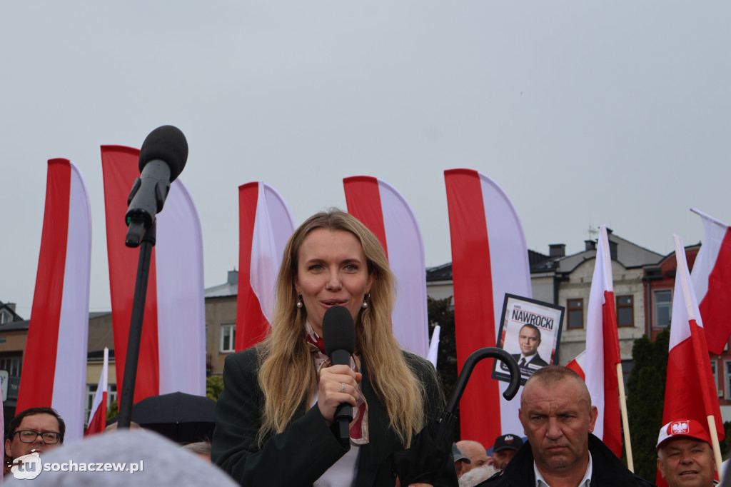 Kandydat na Prezydenta RP Karol Nawrocki odwiedził Sochaczew