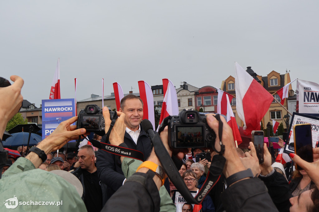 Kandydat na Prezydenta RP Karol Nawrocki odwiedził Sochaczew