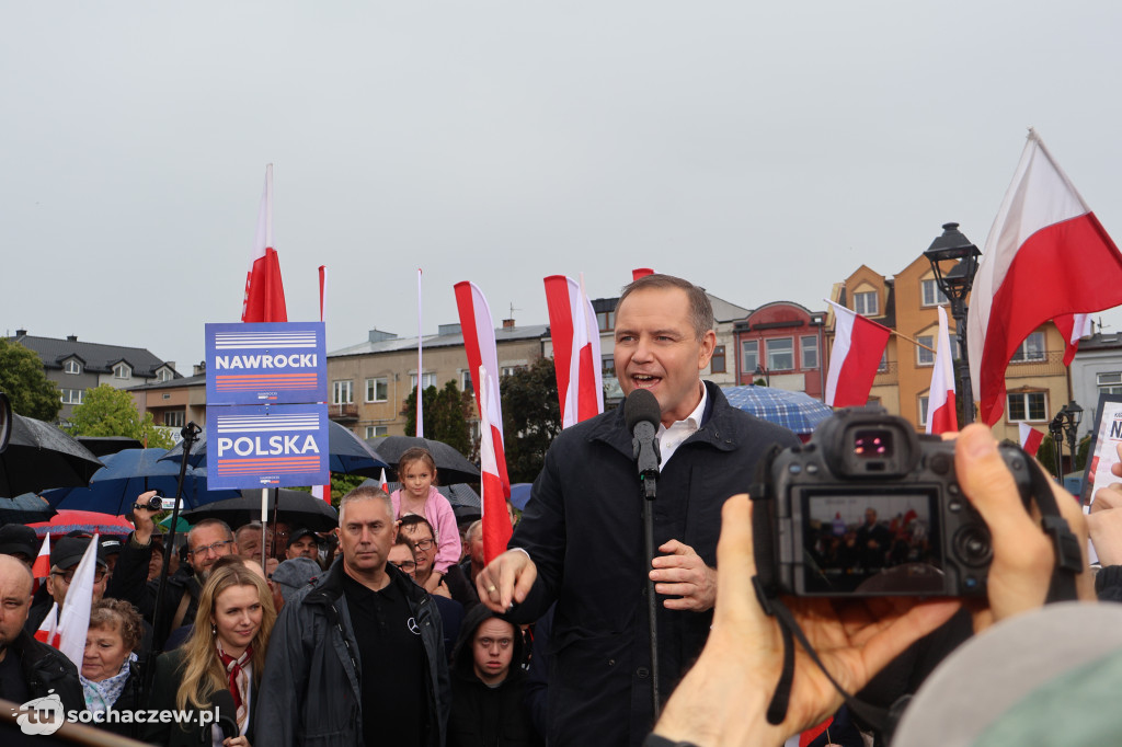 Kandydat na Prezydenta RP Karol Nawrocki odwiedził Sochaczew