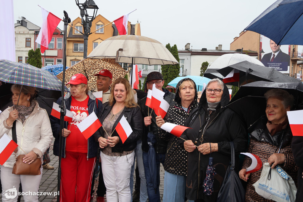 Kandydat na Prezydenta RP Karol Nawrocki odwiedził Sochaczew