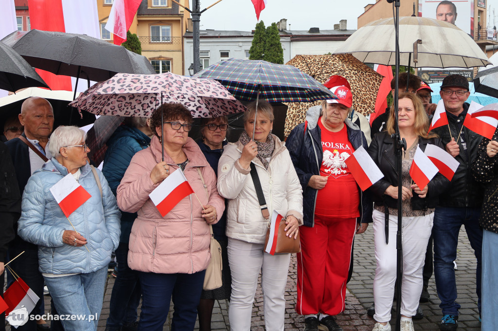 Kandydat na Prezydenta RP Karol Nawrocki odwiedził Sochaczew