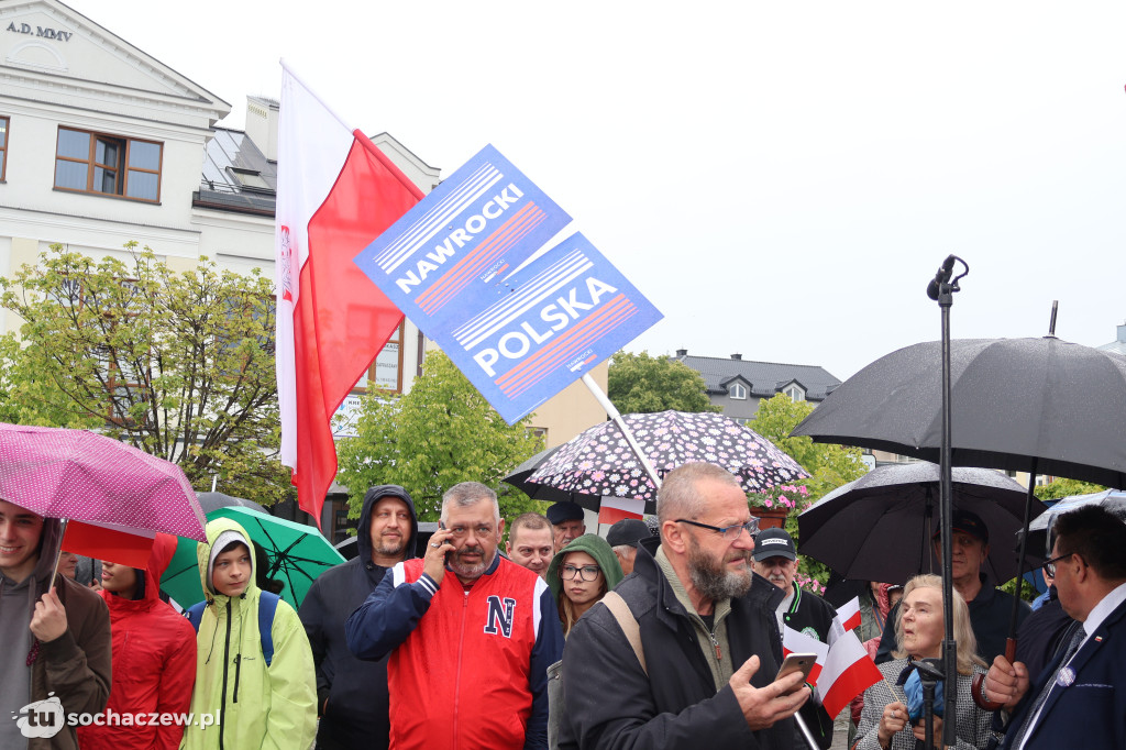Kandydat na Prezydenta RP Karol Nawrocki odwiedził Sochaczew