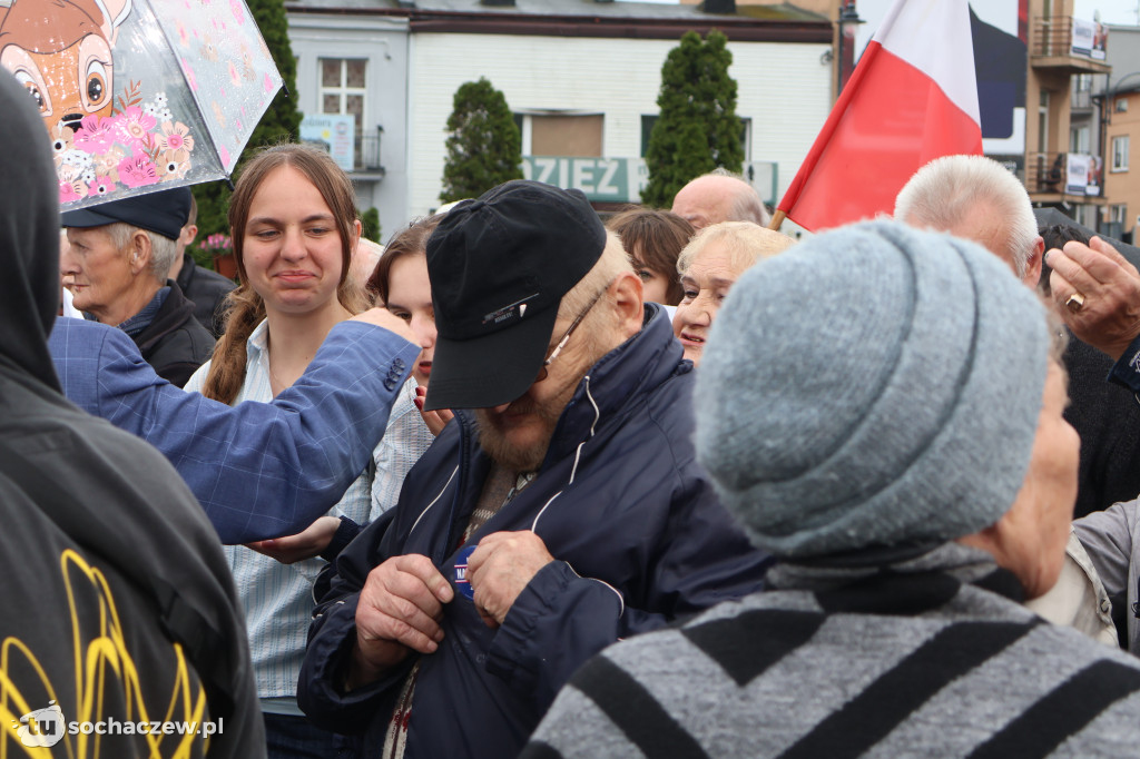 Kandydat na Prezydenta RP Karol Nawrocki odwiedził Sochaczew