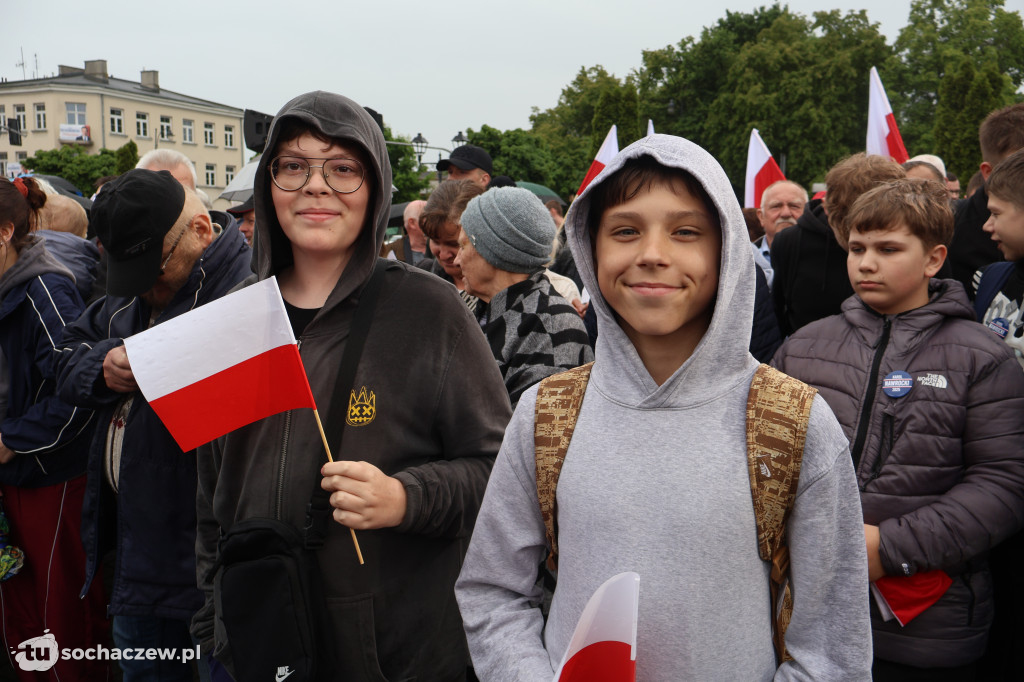 Kandydat na Prezydenta RP Karol Nawrocki odwiedził Sochaczew
