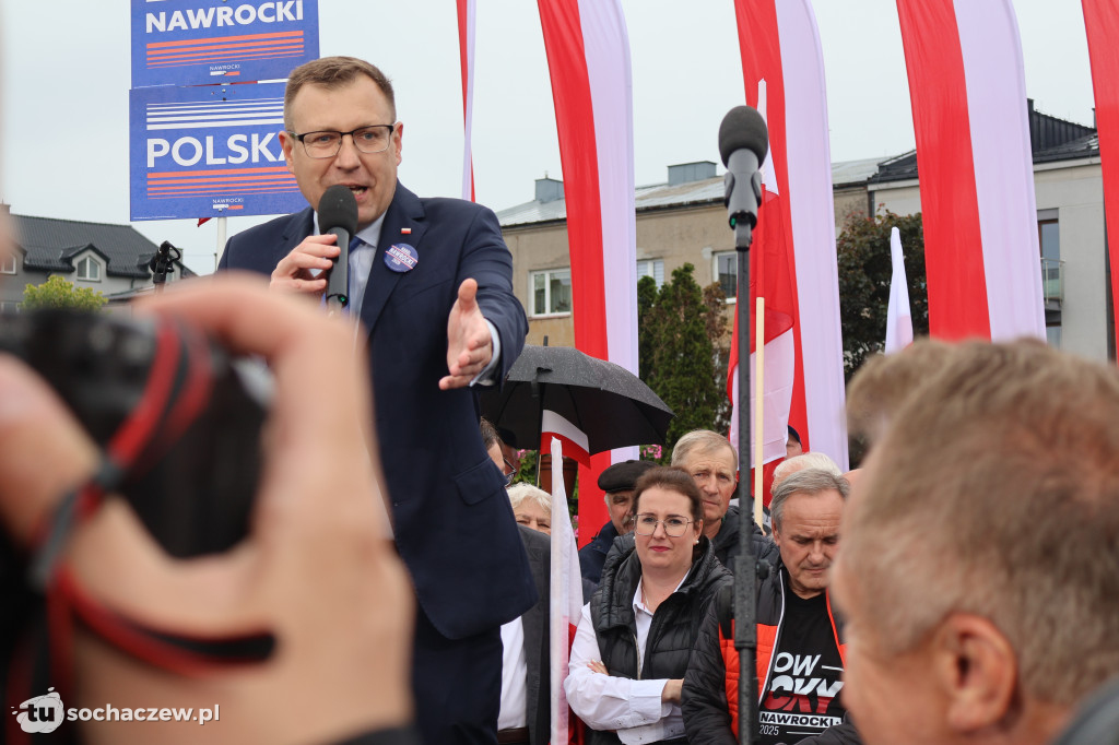 Kandydat na Prezydenta RP Karol Nawrocki odwiedził Sochaczew