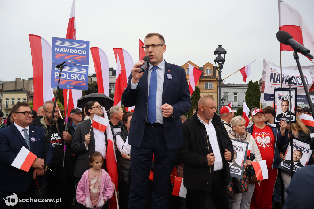 Kandydat na Prezydenta RP Karol Nawrocki odwiedził Sochaczew