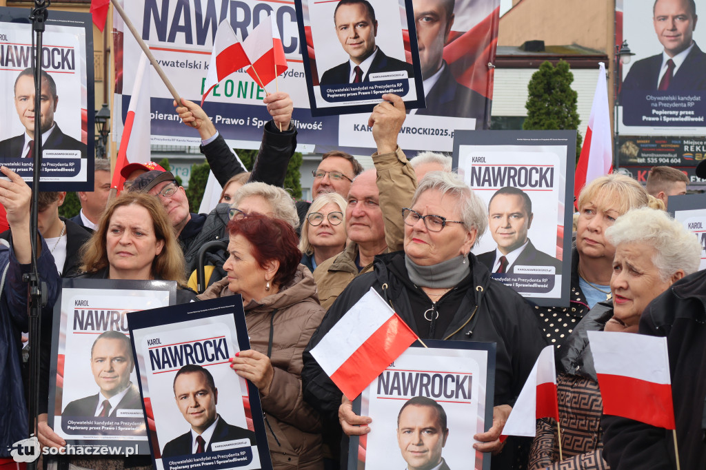 Kandydat na Prezydenta RP Karol Nawrocki odwiedził Sochaczew