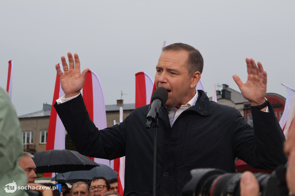 Kandydat na Prezydenta RP Karol Nawrocki odwiedził Sochaczew