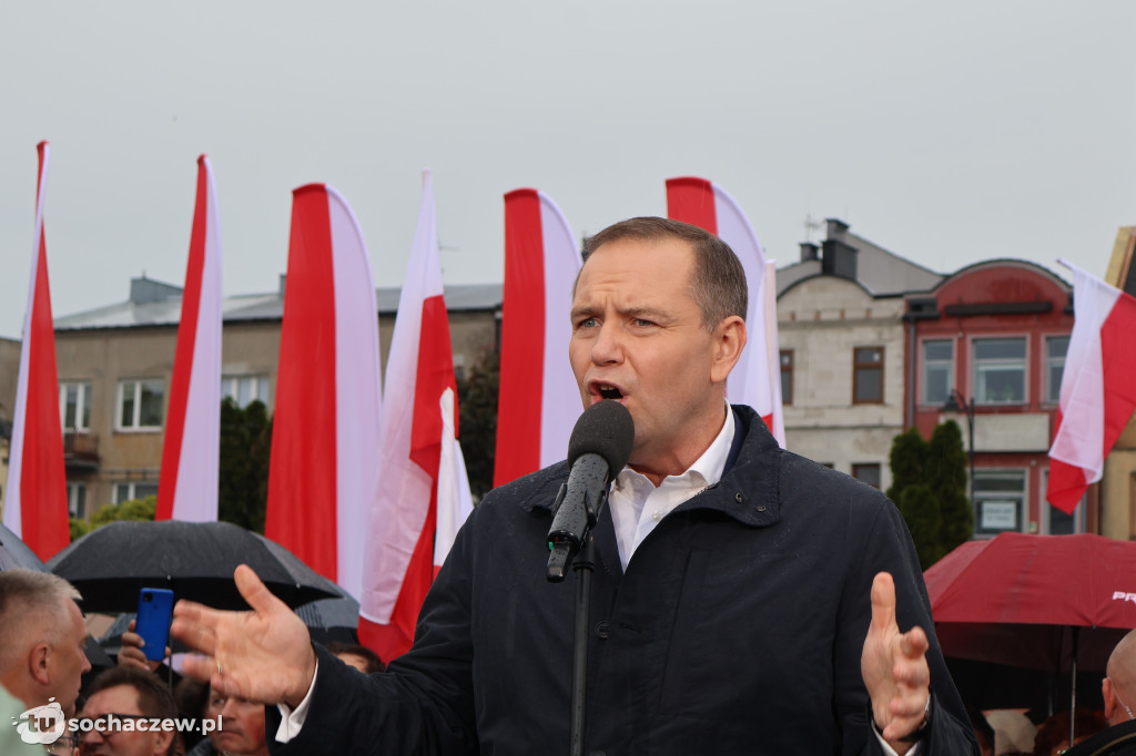 Kandydat na Prezydenta RP Karol Nawrocki odwiedził Sochaczew
