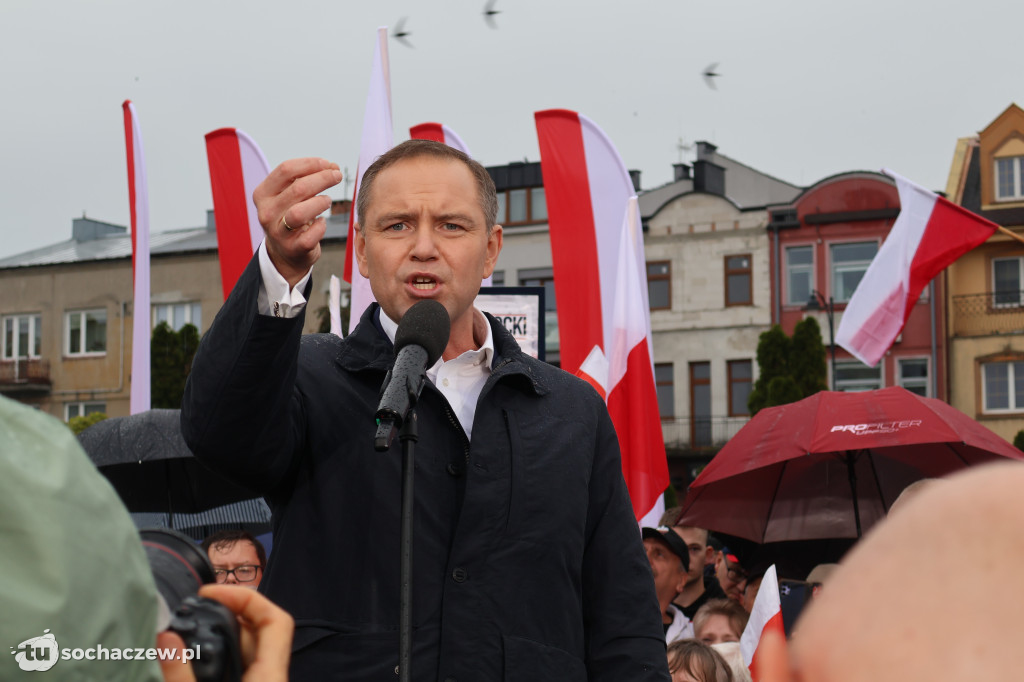 Kandydat na Prezydenta RP Karol Nawrocki odwiedził Sochaczew
