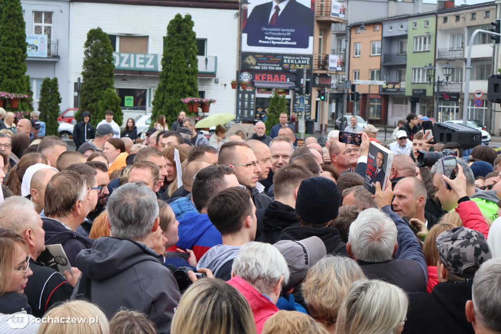 Kandydat na Prezydenta RP Karol Nawrocki odwiedził Sochaczew