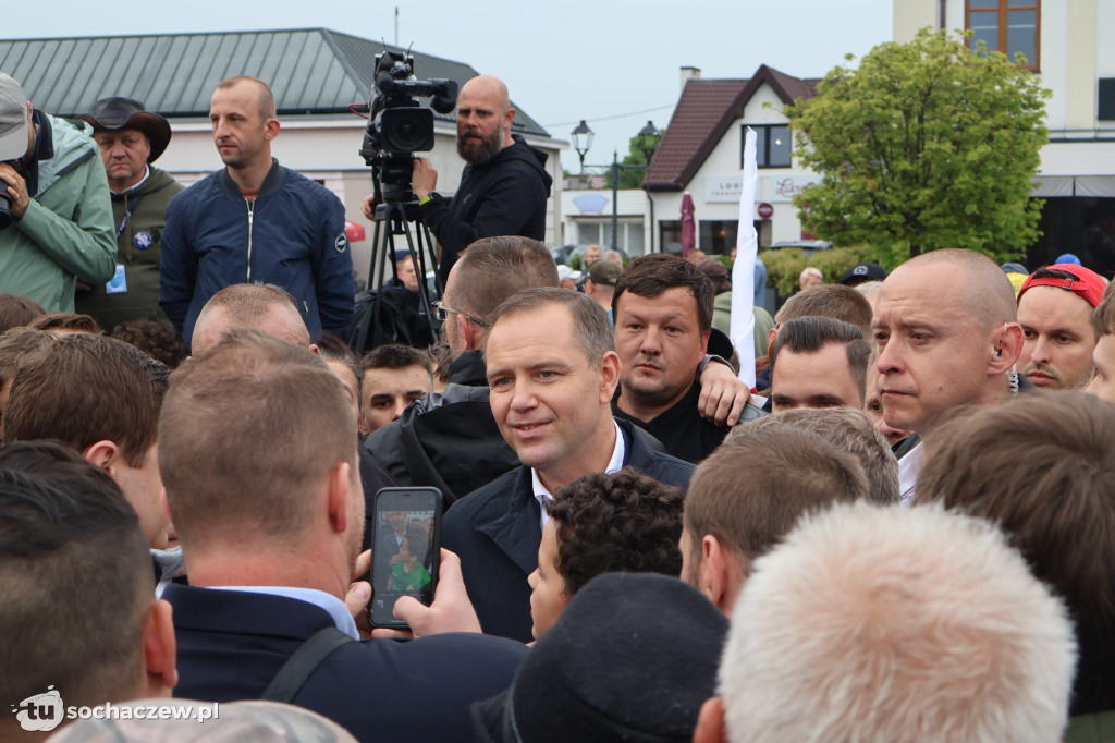 Kandydat na Prezydenta RP Karol Nawrocki odwiedził Sochaczew