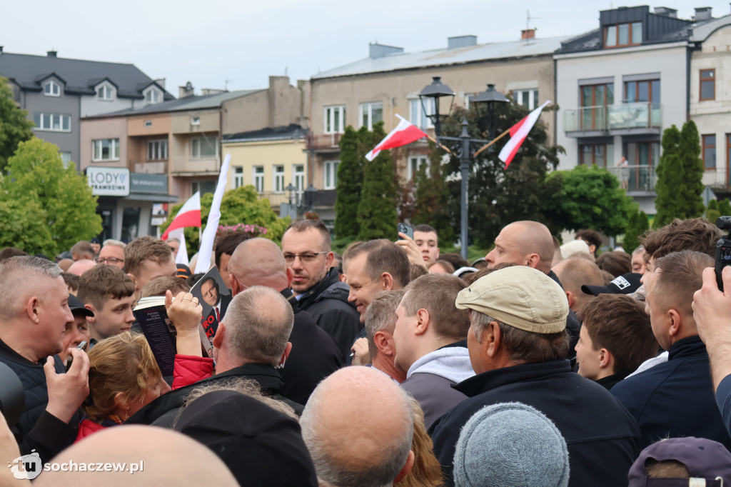 Kandydat na Prezydenta RP Karol Nawrocki odwiedził Sochaczew