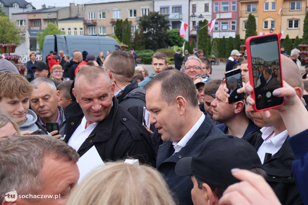 Kandydat na Prezydenta RP Karol Nawrocki odwiedził Sochaczew