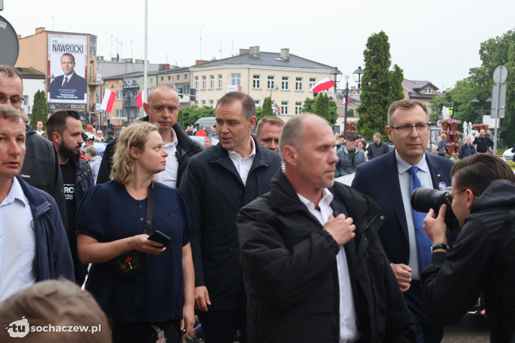 Kandydat na Prezydenta RP Karol Nawrocki odwiedził Sochaczew
