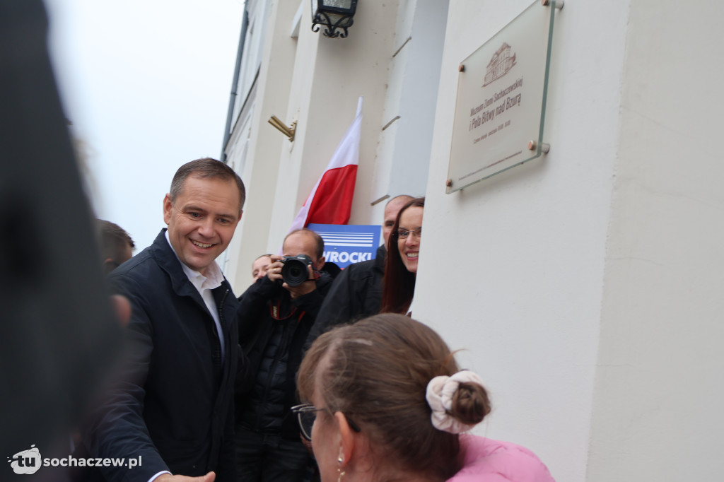 Kandydat na Prezydenta RP Karol Nawrocki odwiedził Sochaczew