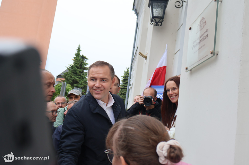 Kandydat na Prezydenta RP Karol Nawrocki odwiedził Sochaczew