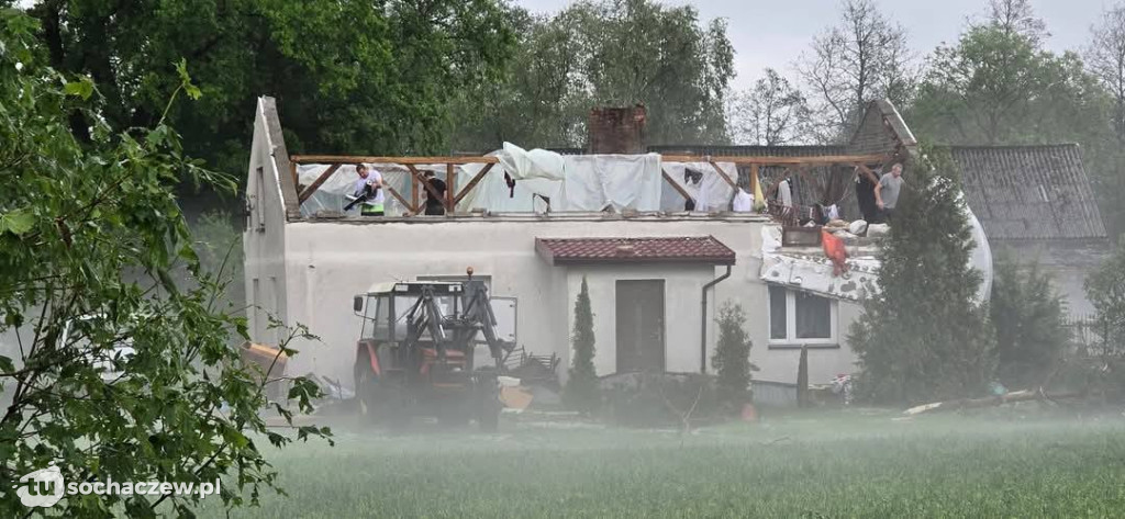 Nawałnica nad płockim Drobinem