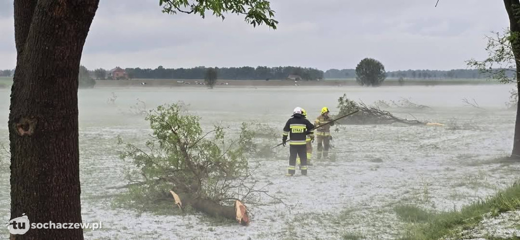 Nawałnica nad płockim Drobinem