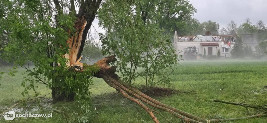 Nawałnica nad płockim Drobinem