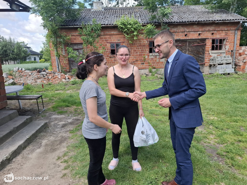 Wójt Rybna odwiedza mieszkańców