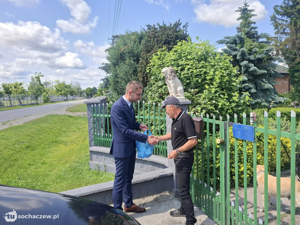 Wójt Rybna odwiedza mieszkańców