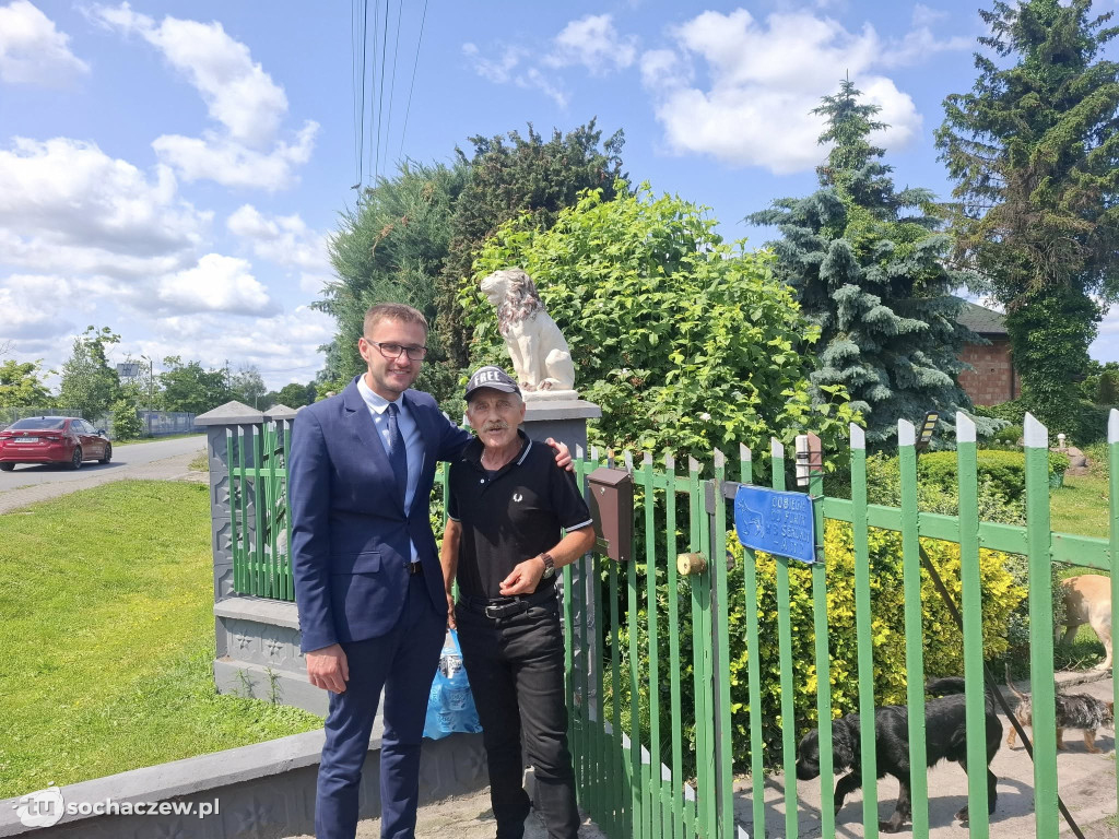 Wójt Rybna odwiedza mieszkańców