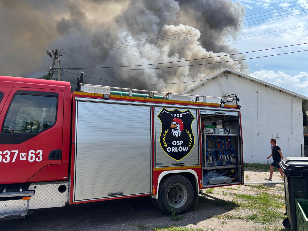 Pożar kurnika w Rokotowie
