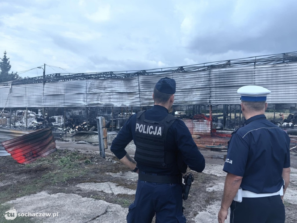 Pożar na terenie zakładu chemicznego w Boryszewie