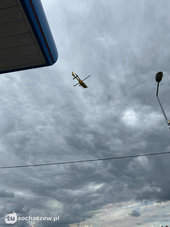 Wypadek na DK 50 w Młodzieszynie